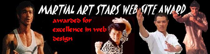 Excellent work with the web page! Congratulations, you have won the martial art stars web site award!